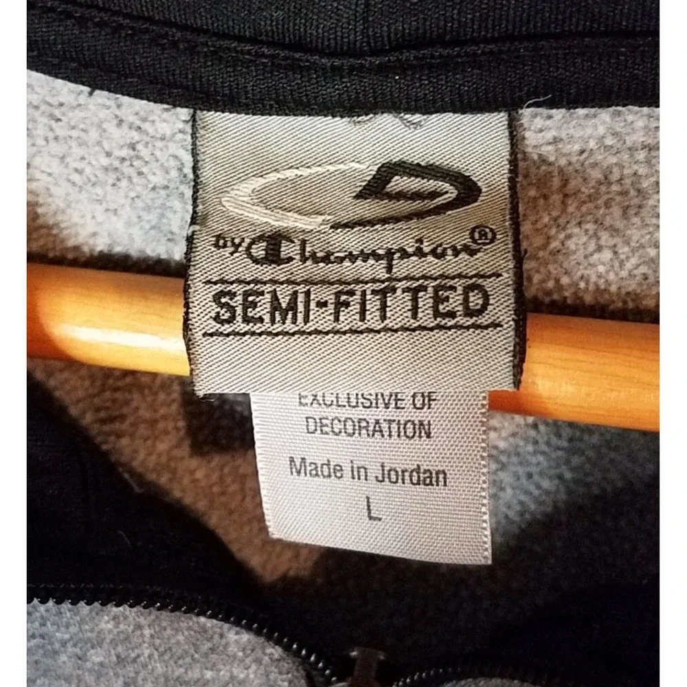 Champion Semi Fitted Hooded Jacket Gray‎ Women's Size Large
